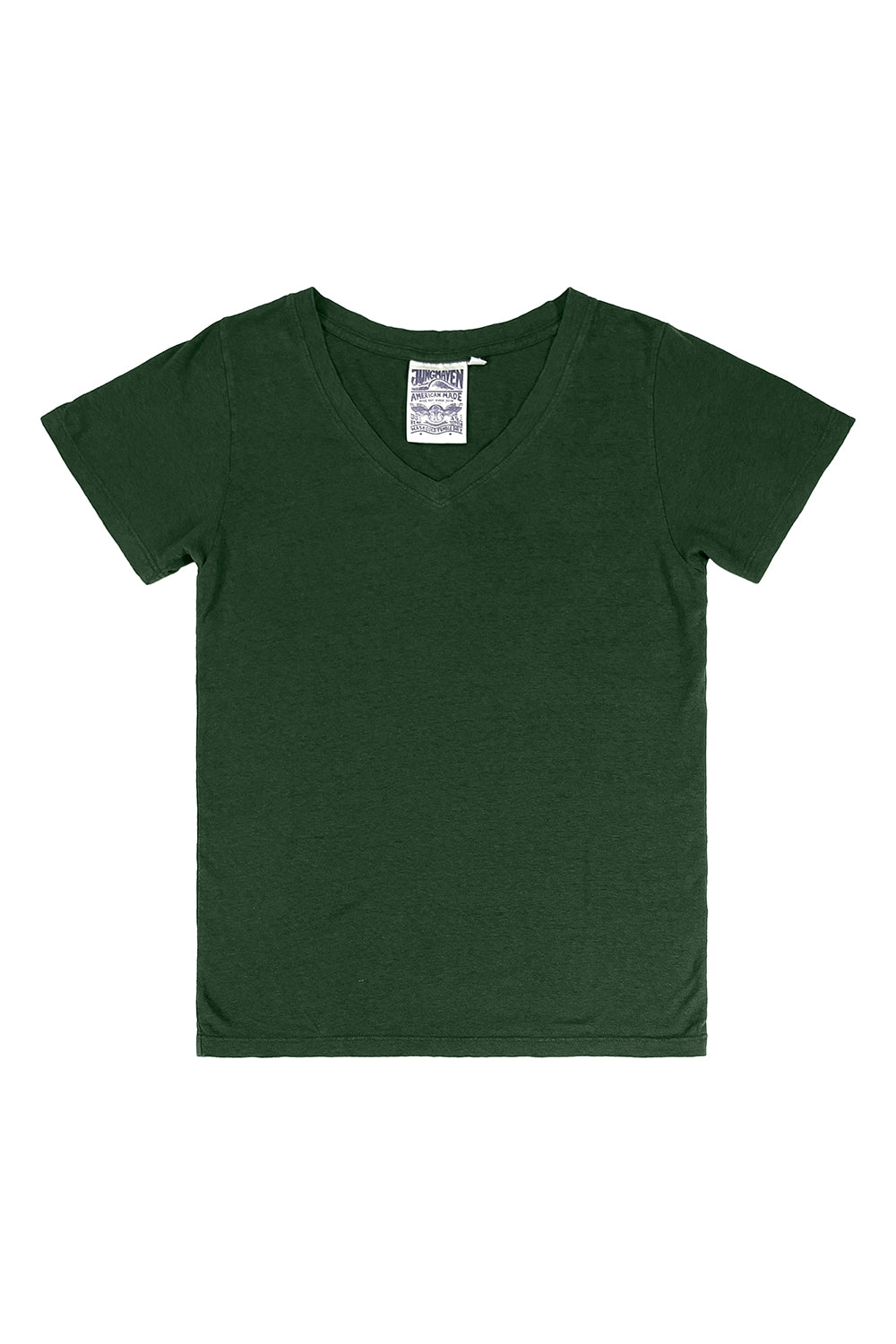 Paige V-neck - Sale Colors | Jungmaven Hemp Clothing & Accessories / Color: Hunter Green