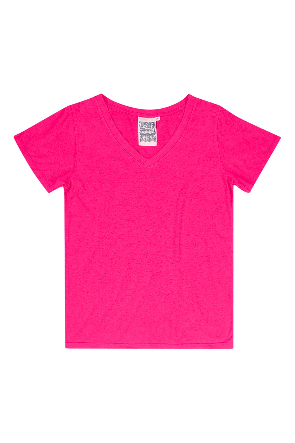 Paige V-neck | Jungmaven Hemp Clothing & Accessories / Color: Pink Grapefruit