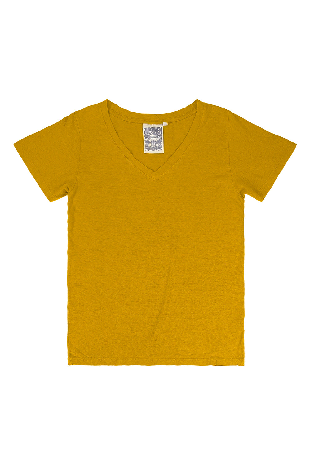 Mustard yellow v neck 2024 shirt