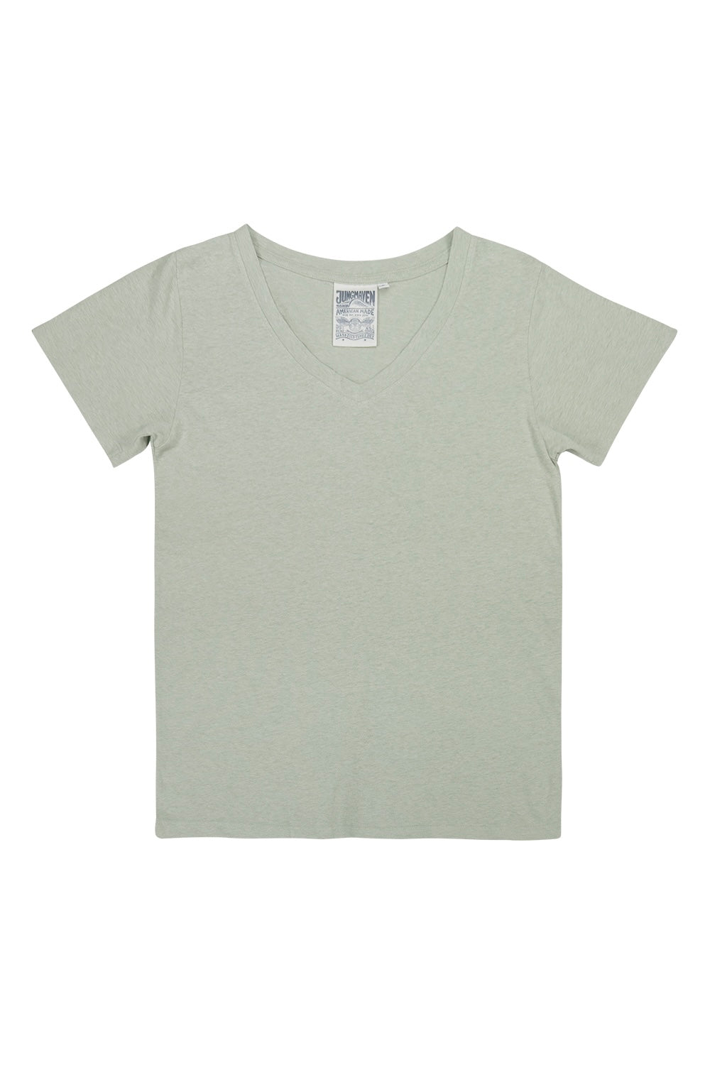 Paige V-neck | Jungmaven Hemp Clothing & Accessories / Color: Agave Green