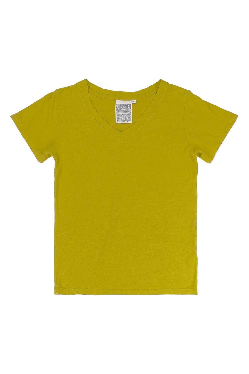 Paige V-neck | Jungmaven Hemp Clothing & Accessories / Color:Citrine Yellow