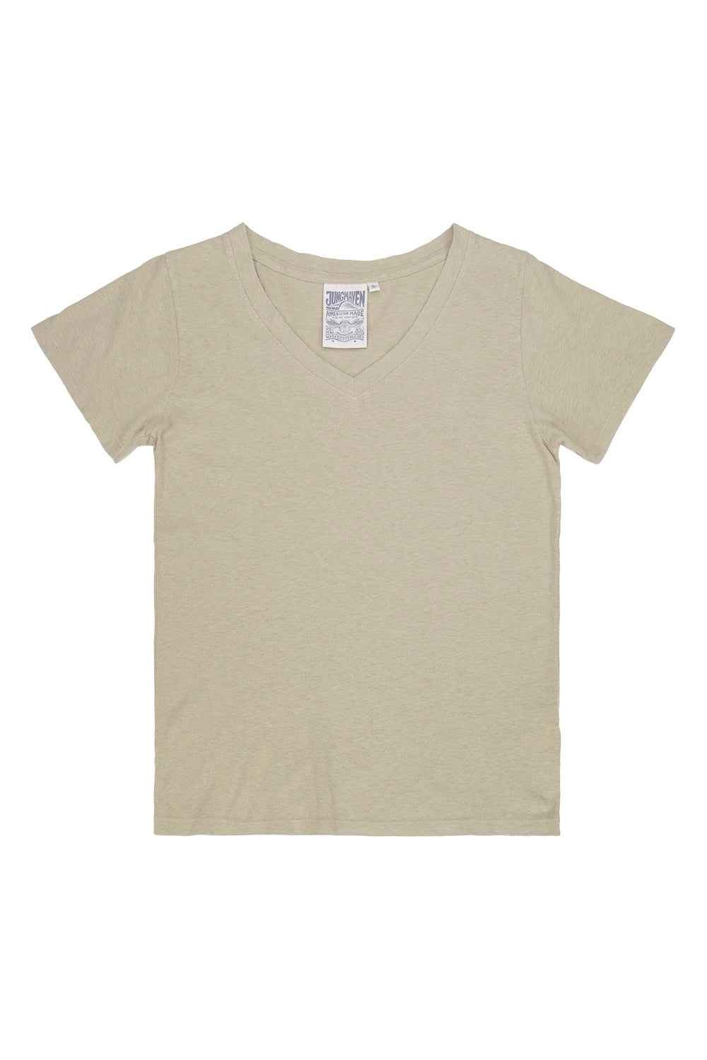 Paige V-neck | Jungmaven Hemp Clothing & Accessories / Color: Desert Khaki