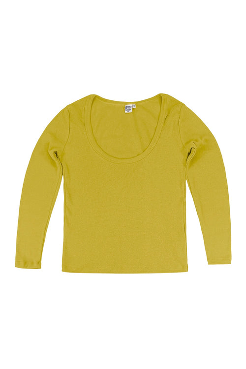 Paseo Long Sleeve Tee - Sale Colors | Jungmaven Hemp Clothing & Accessories / Color: Citrine Yellow