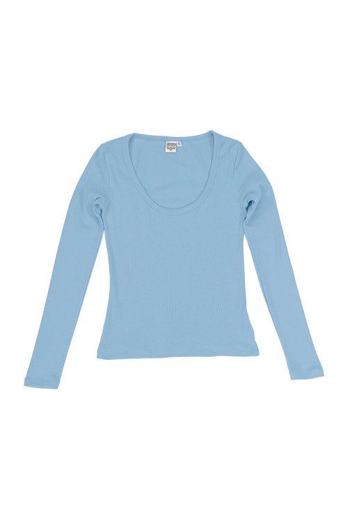 Paseo Long Sleeve Tee - Sale Colors | Jungmaven Hemp Clothing & Accessories / Color: Coastal Blue