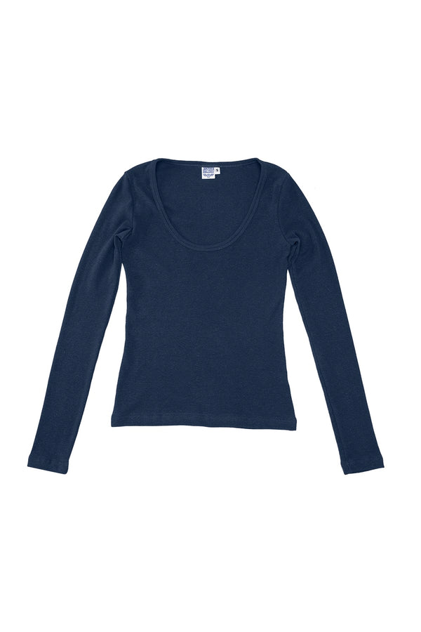 Paseo Long Sleeve Tee | Jungmaven Hemp Clothing & Accessories / Color: Deep Indigo