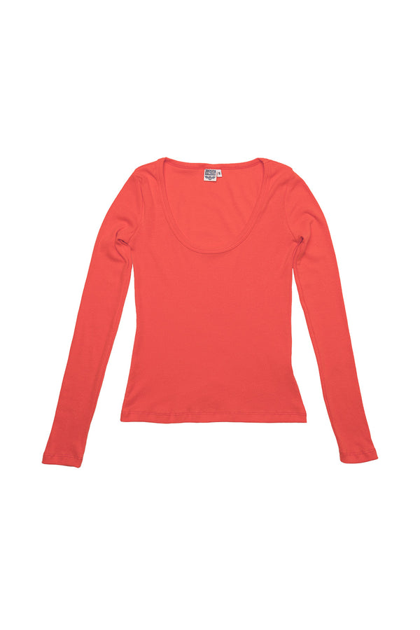 Paseo Long Sleeve Tee | Jungmaven Hemp Clothing & Accessories / Color: Poppy Red