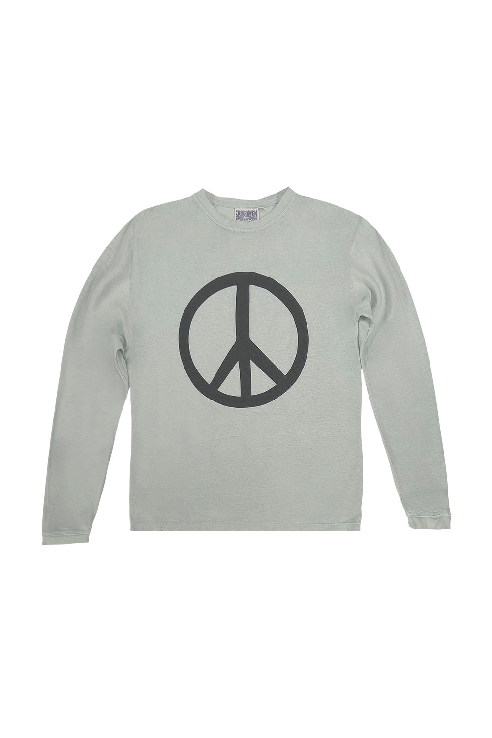 Peace Jung Long Sleeve Tee | Jungmaven Hemp Clothing & Accessories / Color: Seafoam Green