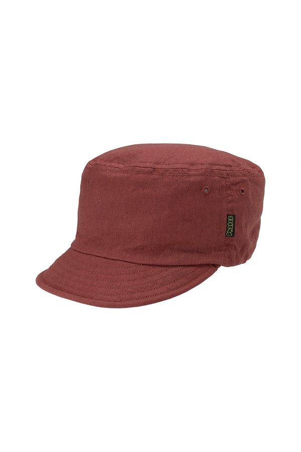 Plain Weave Half Cap by Phatee Wear | Jungmaven Hemp Clothing & Accessories / Color: Brick Brown