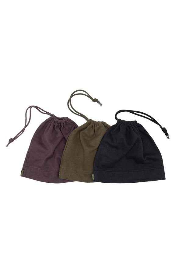 Hemp Fleece Tube Cap by Phatee Wear | Jungmaven Hemp Clothing & Accessories / model_desc: In 3 Colors Brown, Olive + Black
