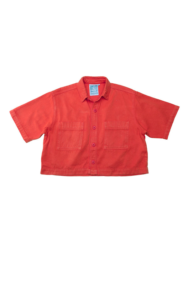 Phinney Twill Shirt | Jungmaven Hemp Clothing & Accessories / Color: Poppy Red