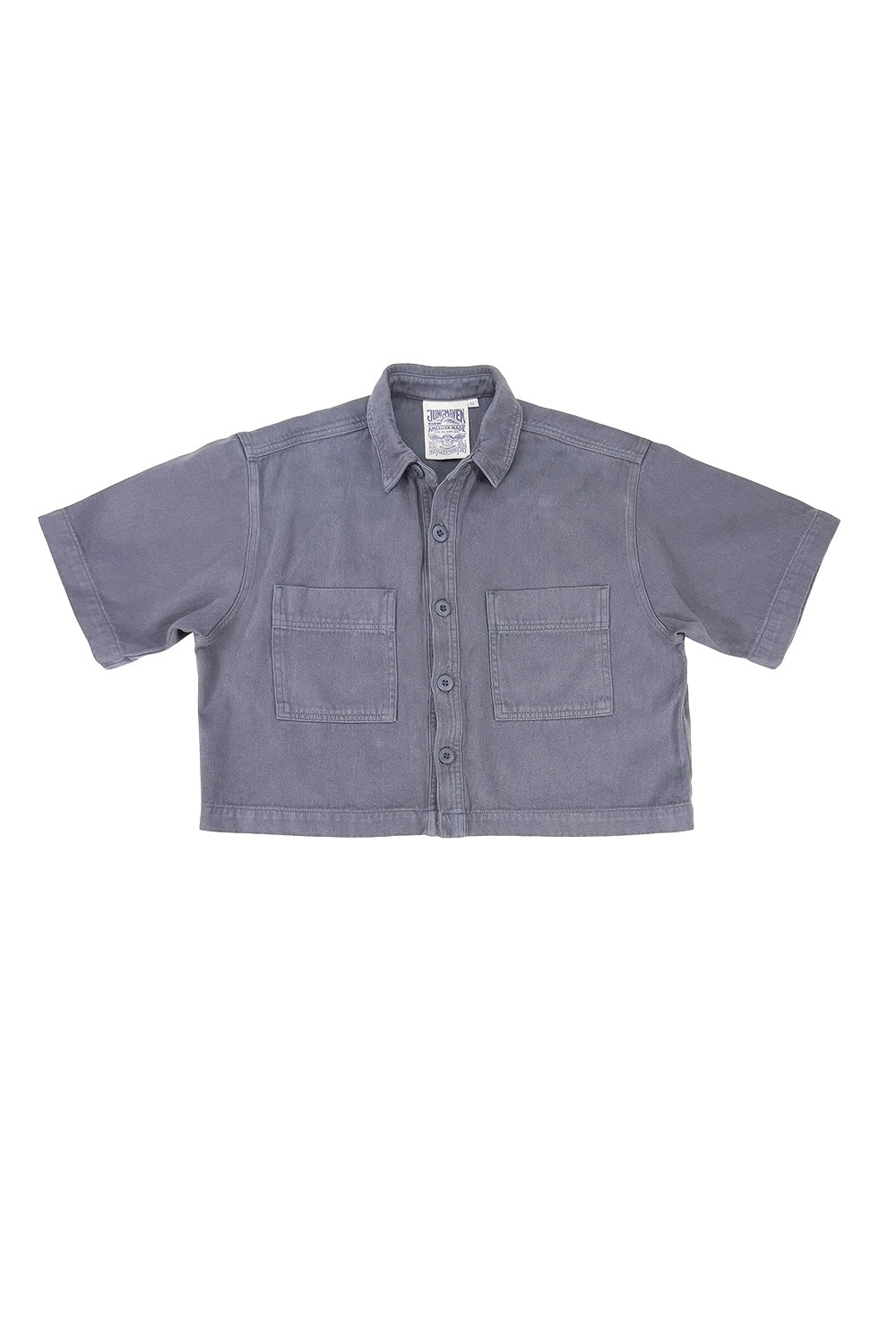 Phinney Twill Shirt | Jungmaven Hemp Clothing & Accessories / Color: Diesel Gray