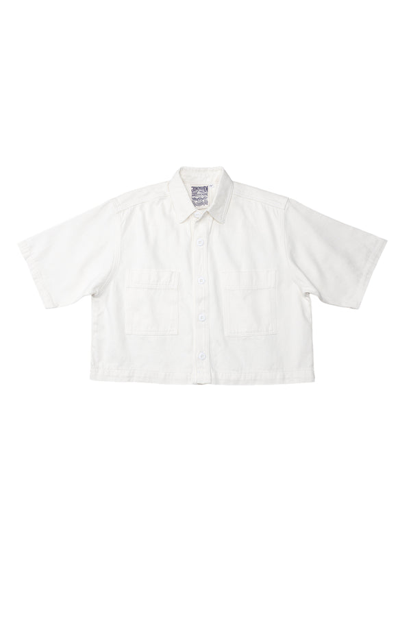 Phinney Twill Shirt | Jungmaven Hemp Clothing & Accessories / Color: Washed White
