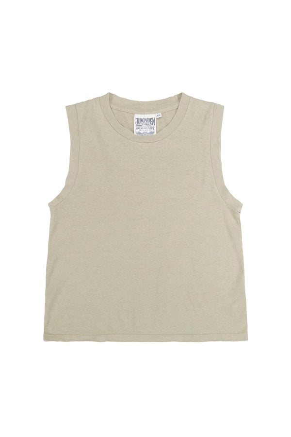 Phoenix Muscle Tee | Jungmaven Hemp Clothing & Accessories / Color: Desert Khaki