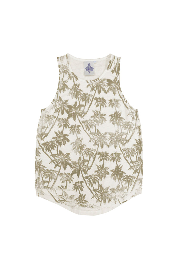 Palms Playa Tank Top - 100% Hemp | Jungmaven Hemp Clothing & Accessories / Color: Desert Khaki