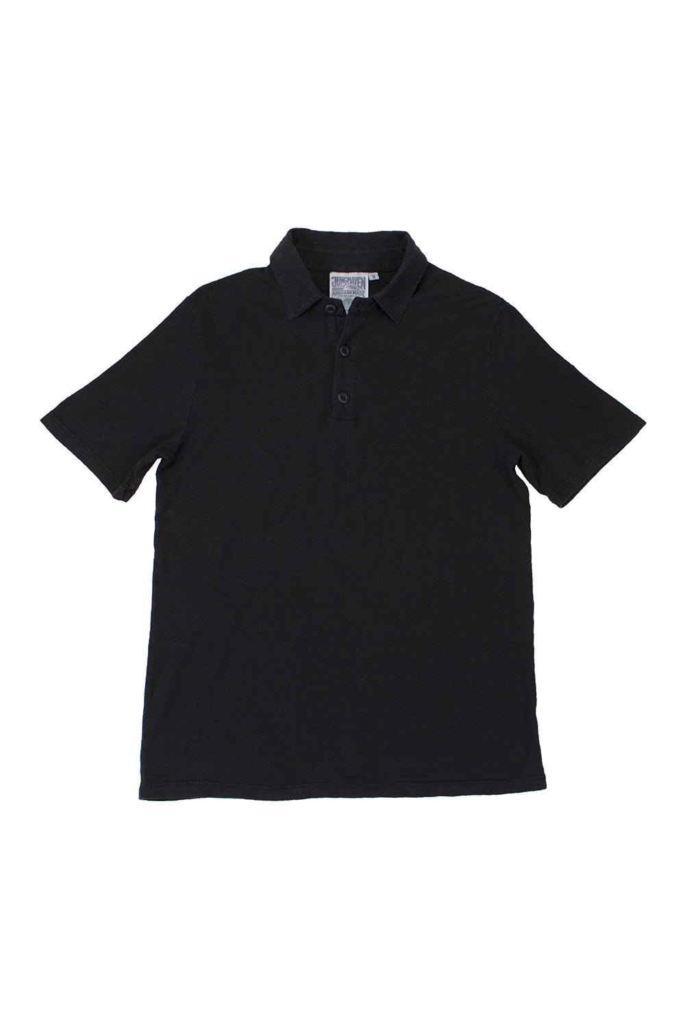 Camden Polo Shirt | Jungmaven Hemp Clothing & Accessories / Color: Black