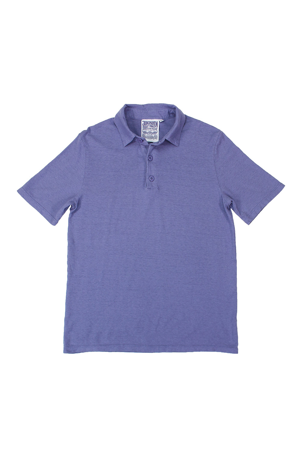 Camden Polo Shirt | Jungmaven Hemp Clothing & Accessories / Color: Lavender Violet