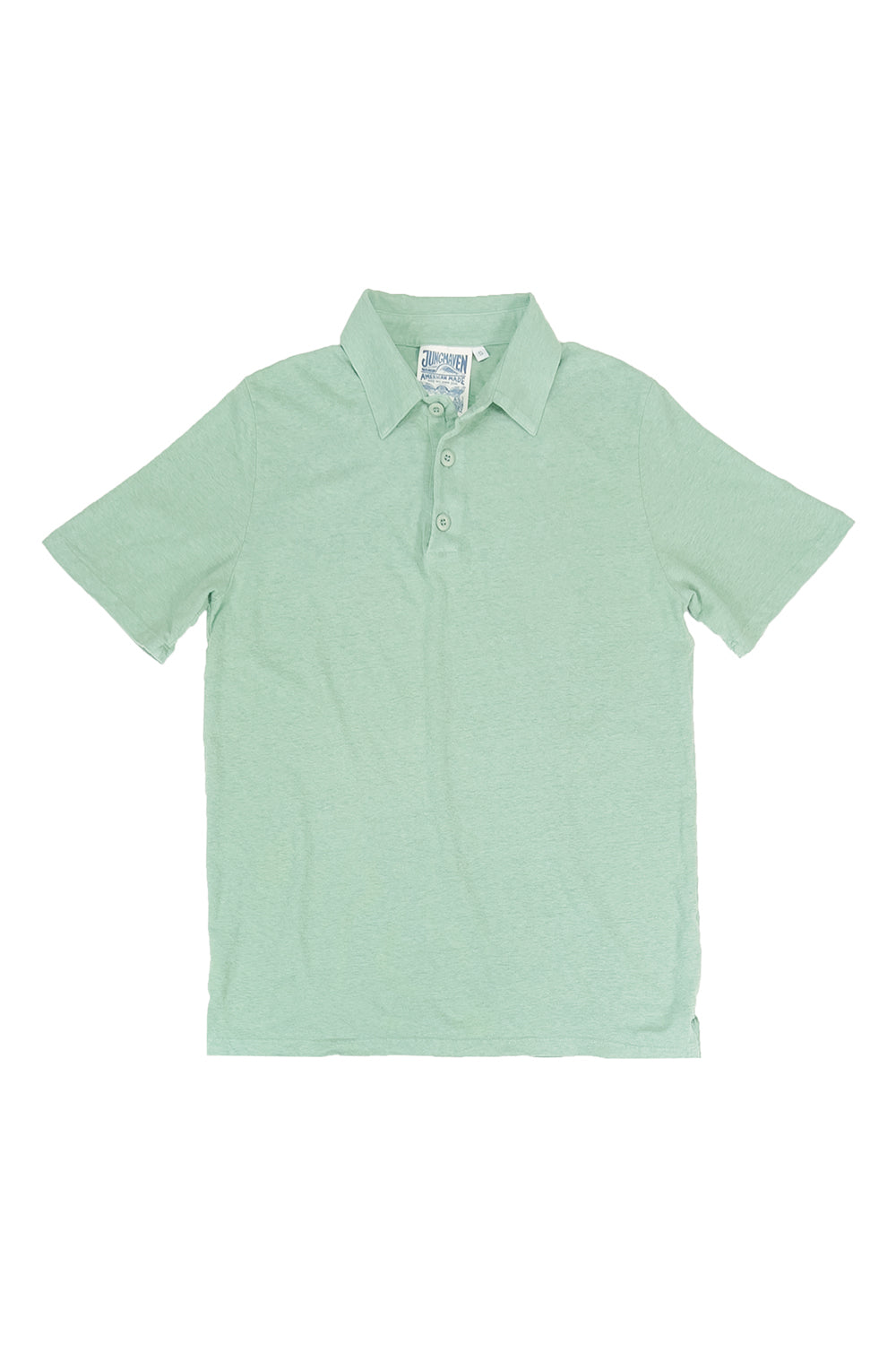 Camden Polo Shirt | Jungmaven Hemp Clothing & Accessories / Color: Sage Green