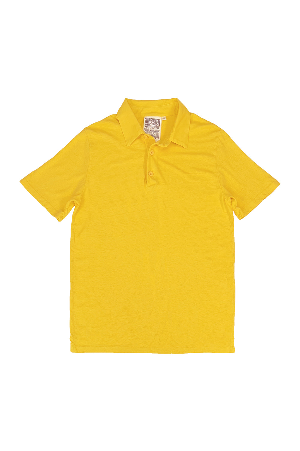 Camden Polo Shirt | Jungmaven Hemp Clothing & Accessories / Color: Sunshine Yellow