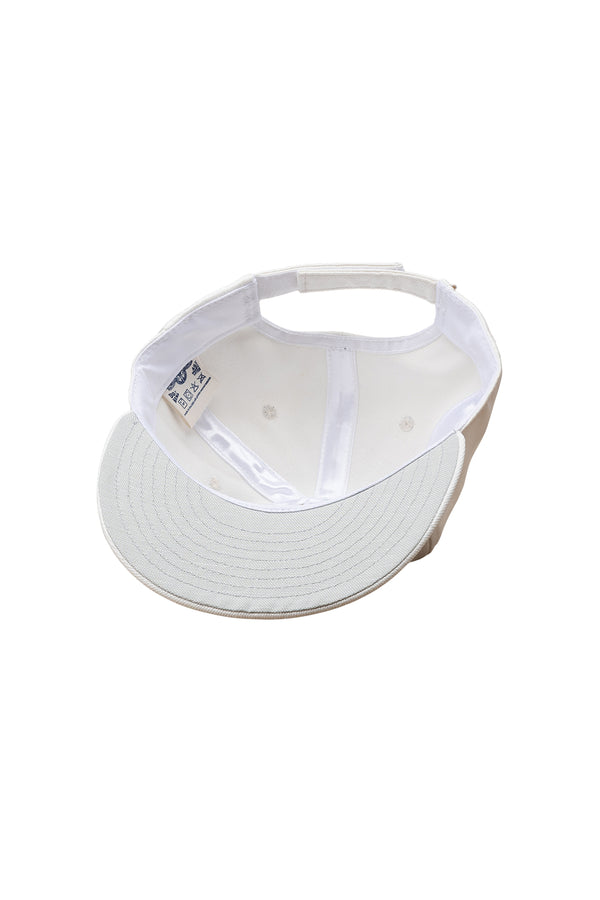Ebby Cap | Jungmaven Hemp Clothing & Accessories / Color: White Twill with Lt. Gray 
