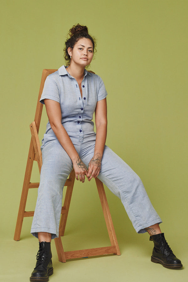 Porto Stillwater Pant Romper | Jungmaven Hemp Clothing & Accessories