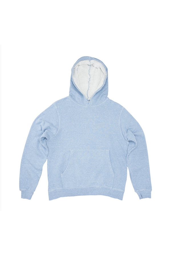 Heathered Powell Hooded Sweatshirt | Jungmaven Hemp Clothing & Accessories / Color: Coastal Blue