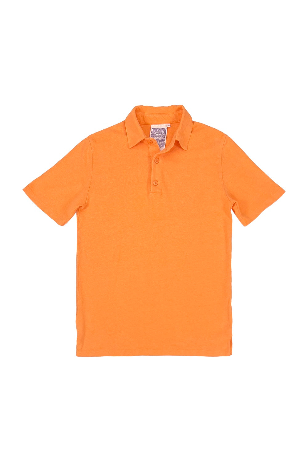 Preston Polo Shirt Jungmaven Hemp Clothing Accessories USA Made Apricot Crush M