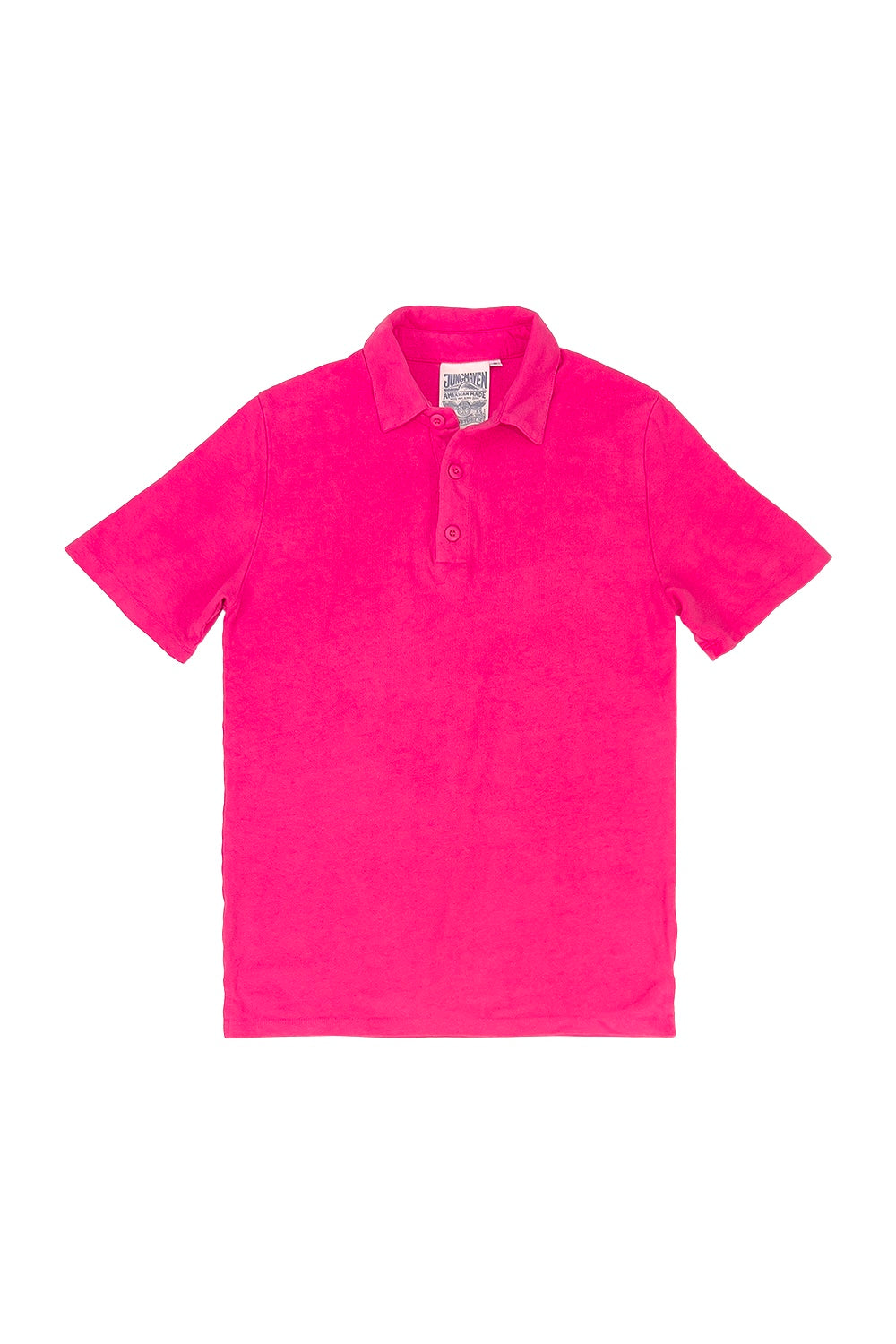 Preston Polo Shirt | Jungmaven Hemp Clothing & Accessories / Color: Pink Grapefruit