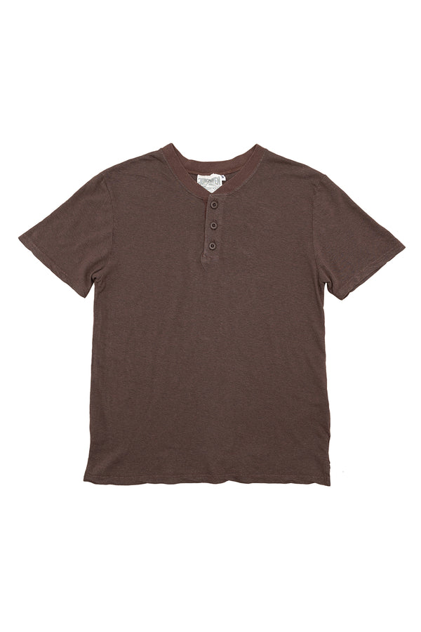 Pullman Henley Tee | Jungmaven Hemp Clothing & Accessories / Color: Coffee Bean