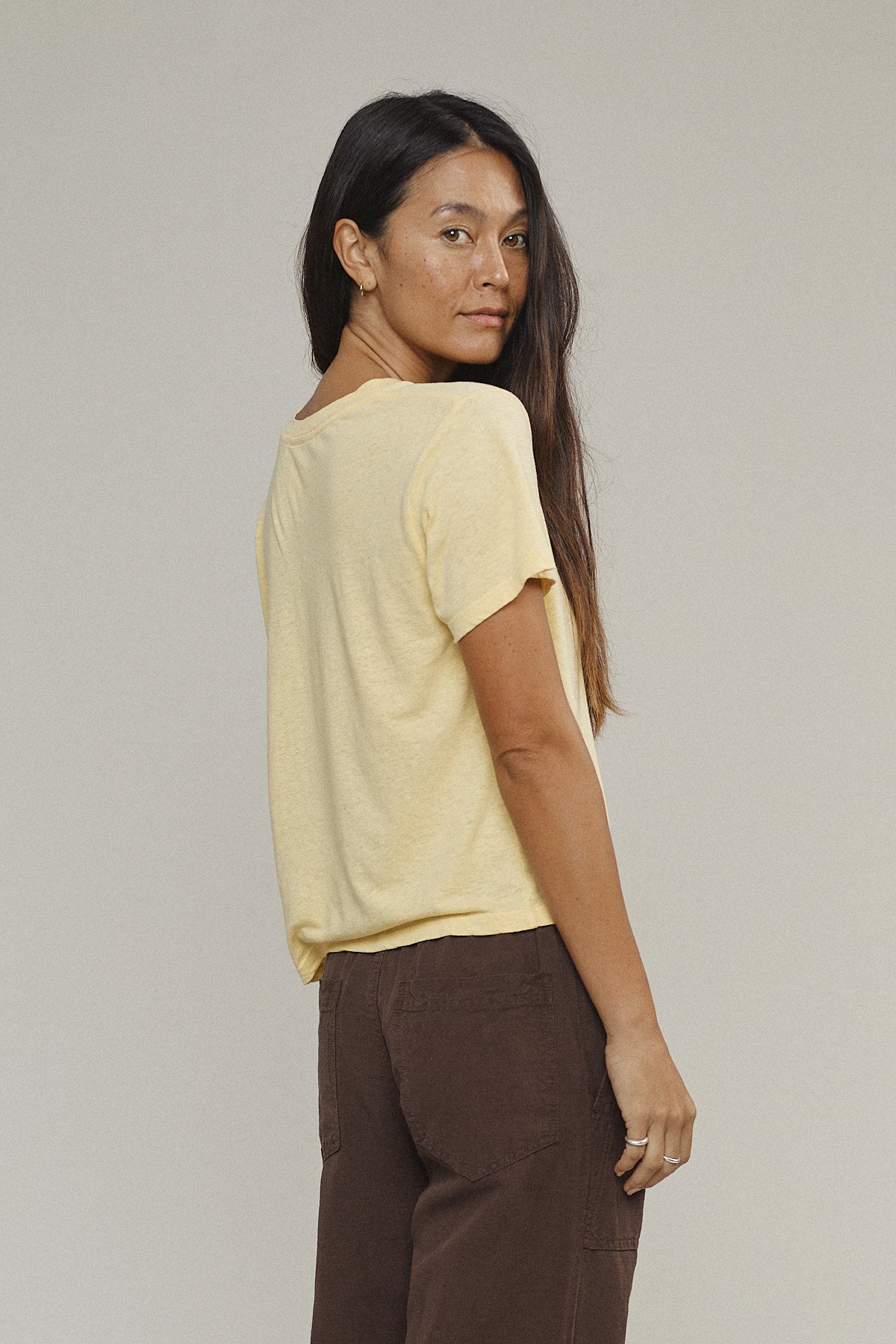 Cropped Lorel Tee | Jungmaven Hemp Clothing & Accessories / Color: