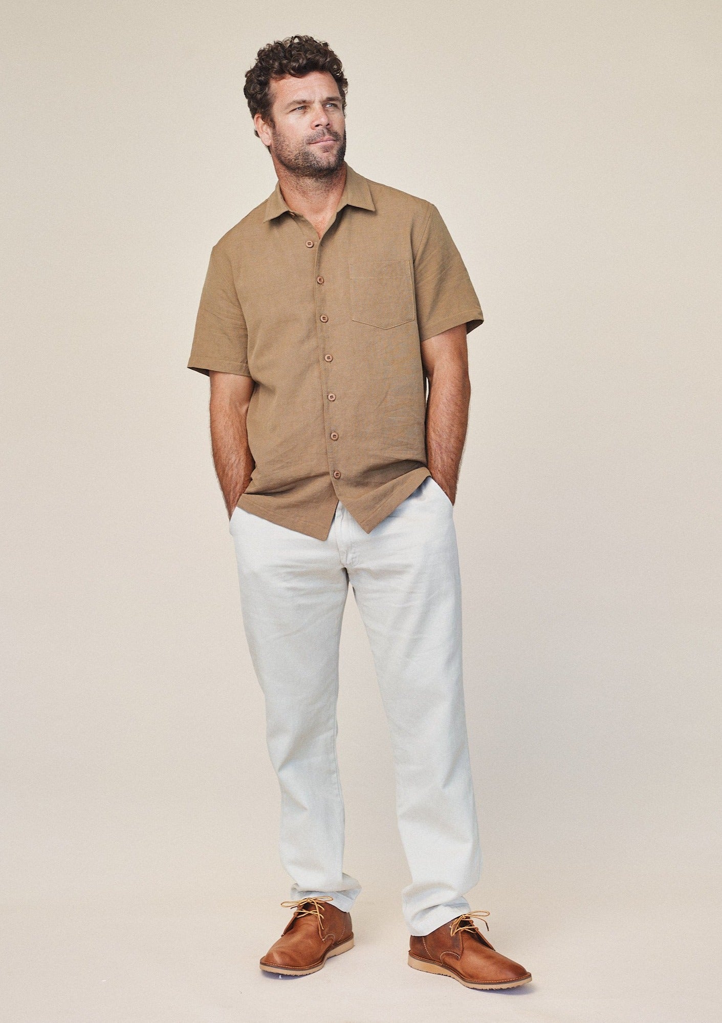 Rincon Shirt | Jungmaven Hemp Clothing & Accessories / model_desc: Scott is 6’1” wearing L