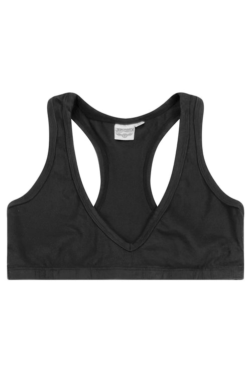 Racer Bra | Jungmaven Hemp Clothing & Accessories / Color: Black