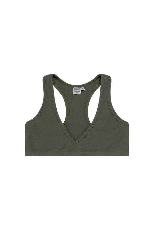 Racer Bra | Jungmaven Hemp Clothing & Accessories / Color: Olive Green