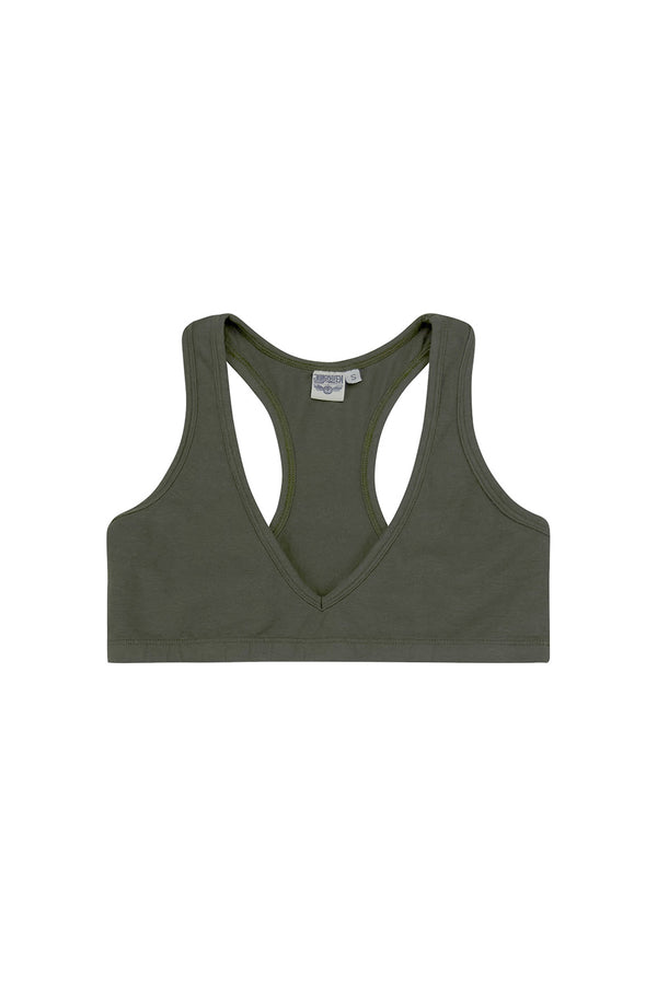 Racer Bra | Jungmaven Hemp Clothing & Accessories / Color: Olive Green