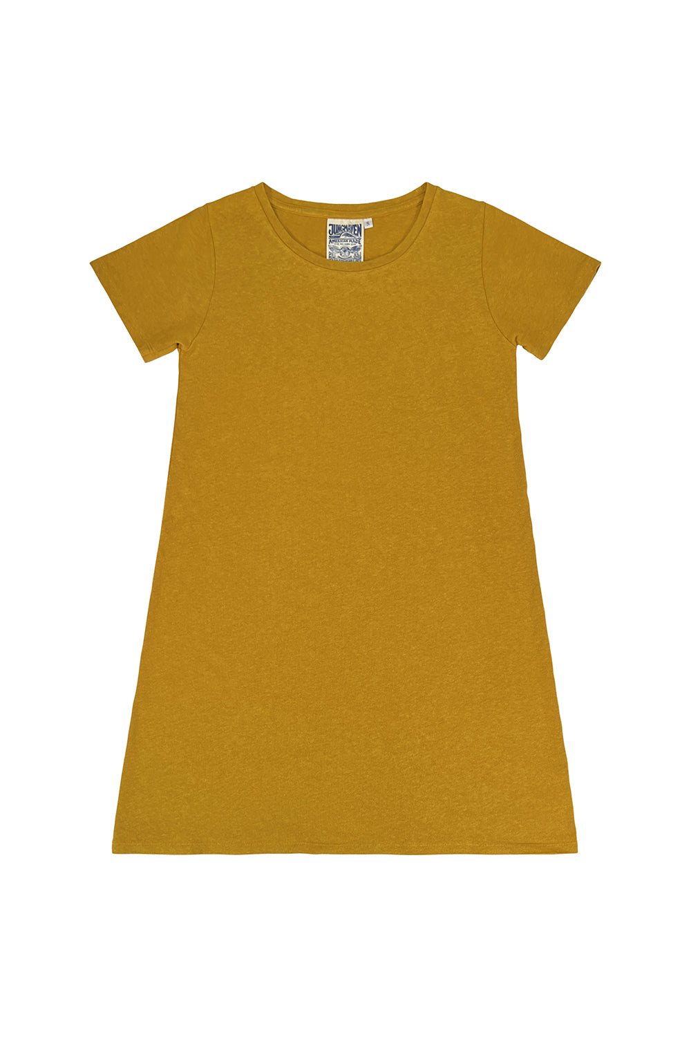 Rae Line Dress | Jungmaven Hemp Clothing & Accessories / Color: Spicy Mustard