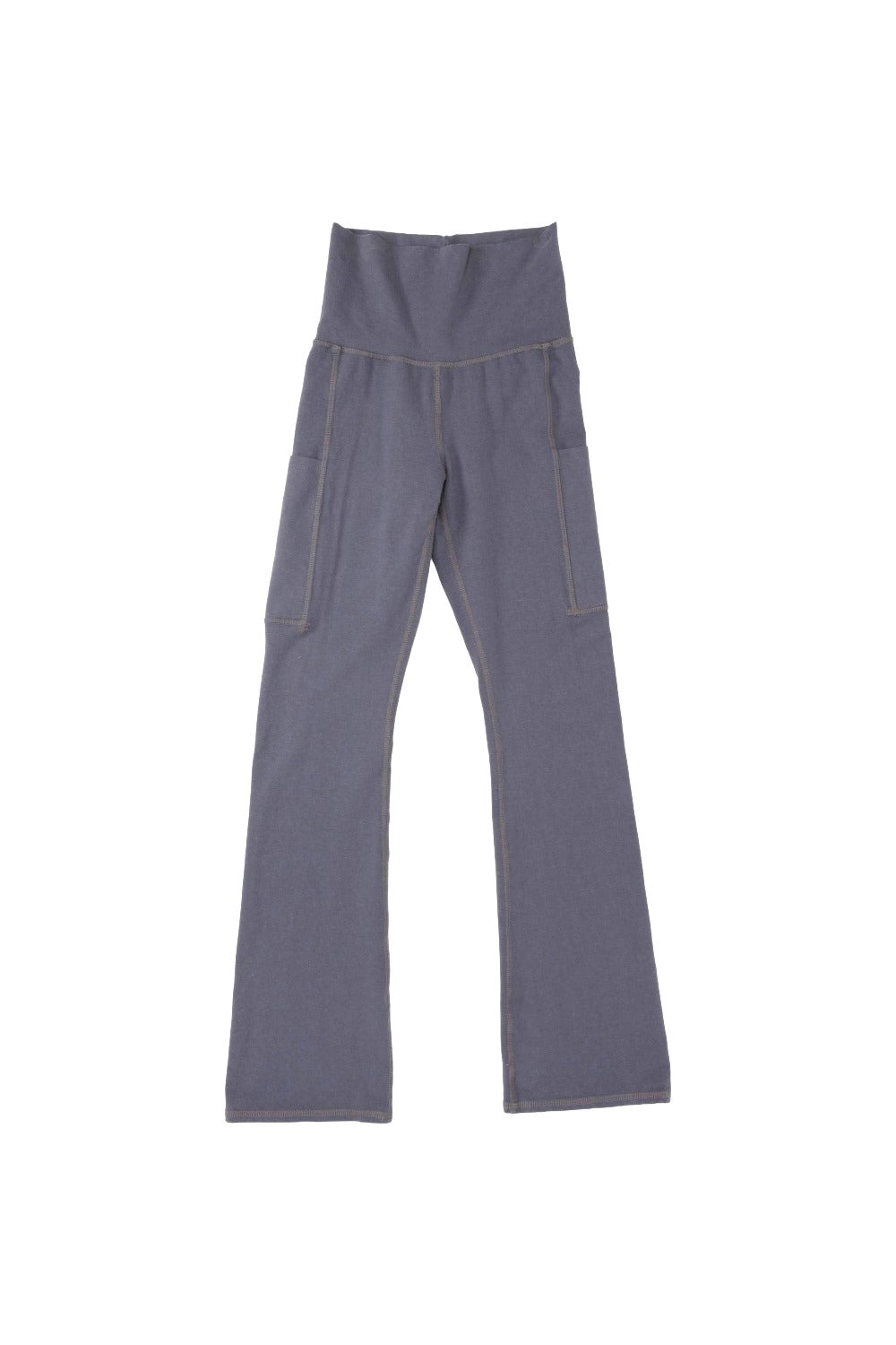 Risa Flared Leggings w Pockets | Jungmaven Hemp Clothing & Accessories / Color: Diesel Gray