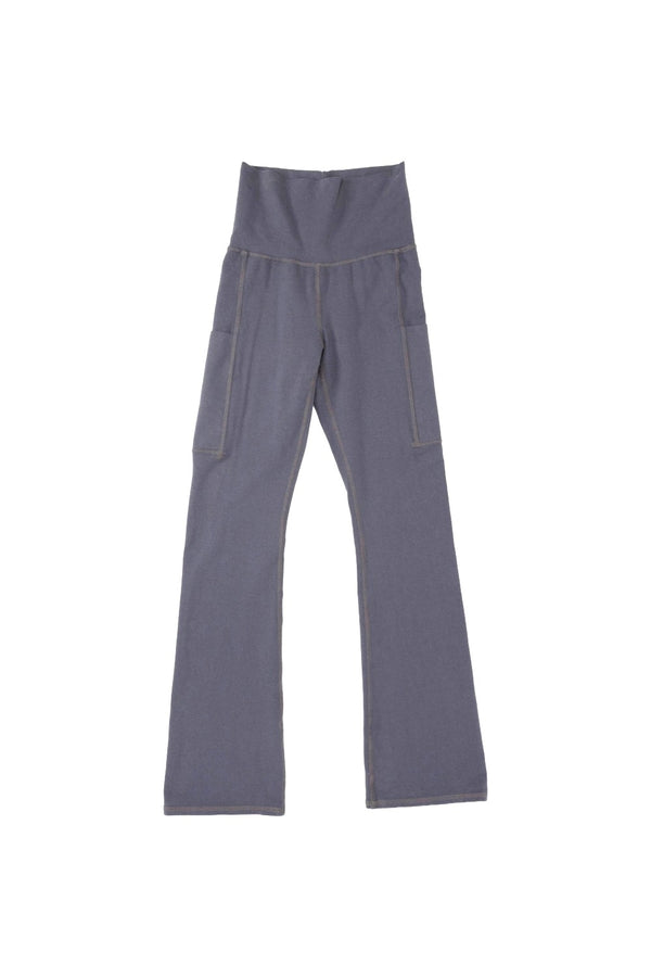 Risa Flared Leggings w Pockets | Jungmaven Hemp Clothing & Accessories / Color: Diesel Gray