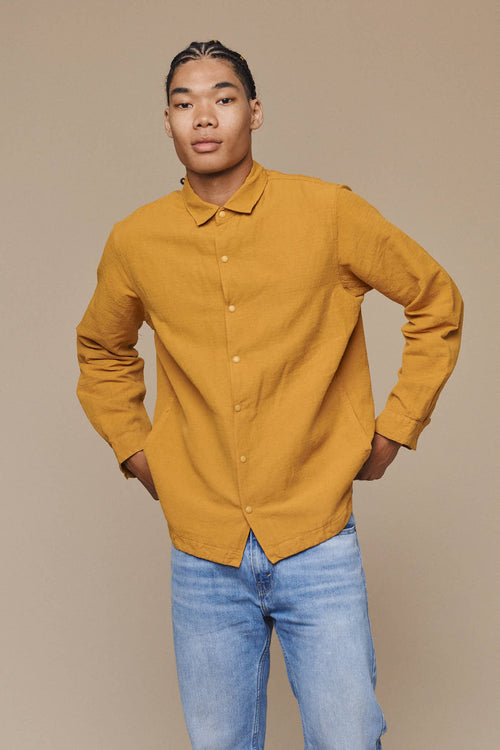 Sandpoint Jacket | Jungmaven Hemp Clothing & Accessories / model_desc: Chaz is 6’2” wearing L
