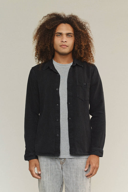 Santa Barbara Jacket | Jungmaven Hemp Clothing & Accessories / model_desc: Davon is 6’0” wearing Medium