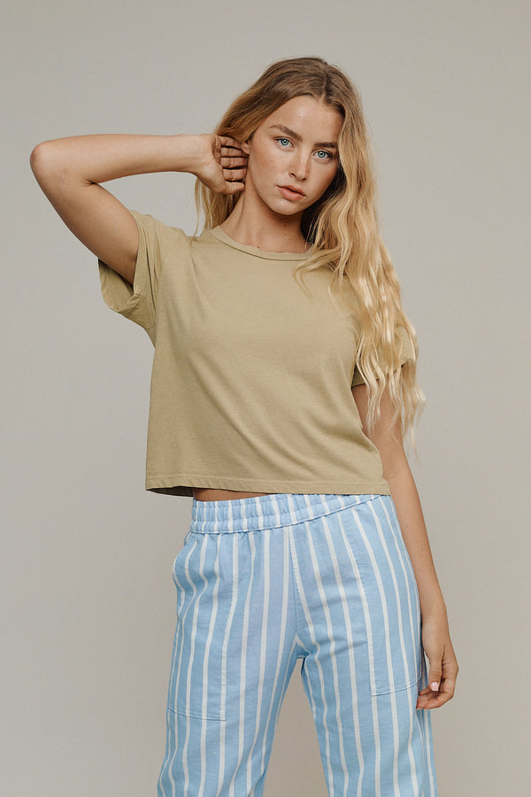 Cropped Ojai Tee | Jungmaven Hemp Clothing & Accessories / Color: