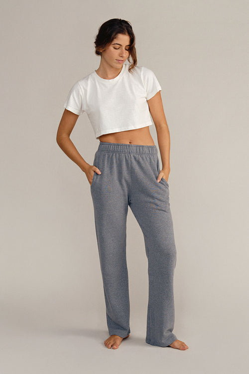 Heathered Shea Sweatpant | Jungmaven Hemp Clothing & Accessories / model_desc: Nadia is 5’7” wearing S