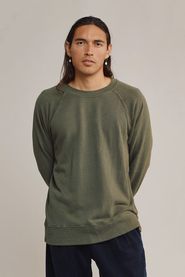 Sierra Raglan Sweatshirt | Jungmaven Hemp Clothing & Accessories / model_desc: Fabian is 6’0” wearing L