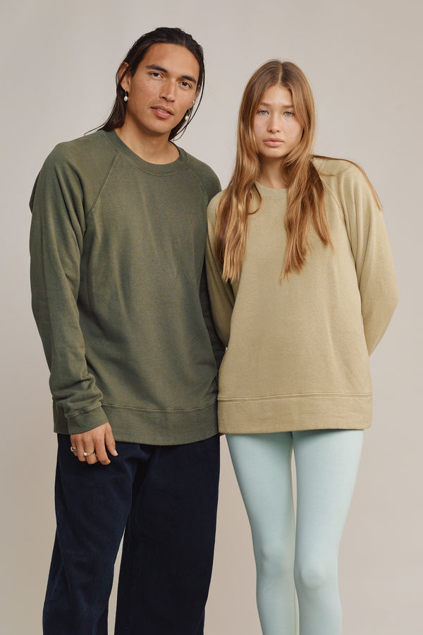 Sierra Raglan Sweatshirt | Jungmaven Hemp Clothing & Accessories / Color: