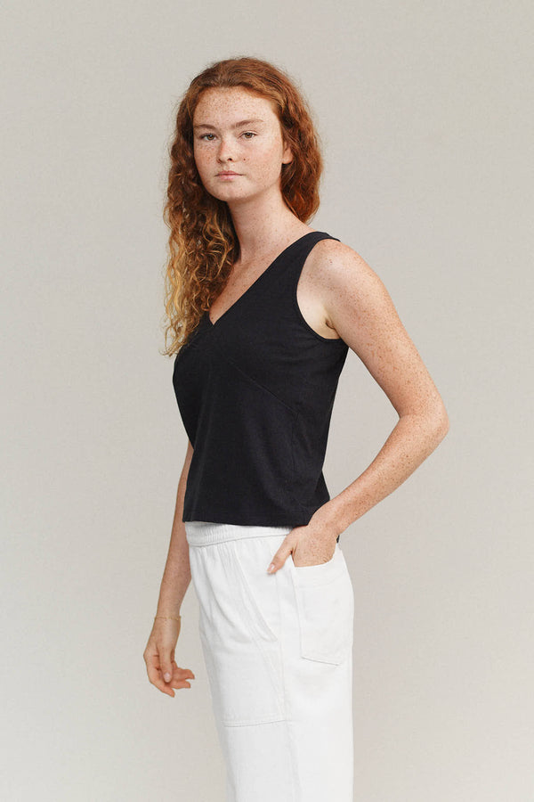 Fiesta Tank| Jungmaven Hemp Clothing & Accessories / model_desc: Sydney is 5’8” wearing S