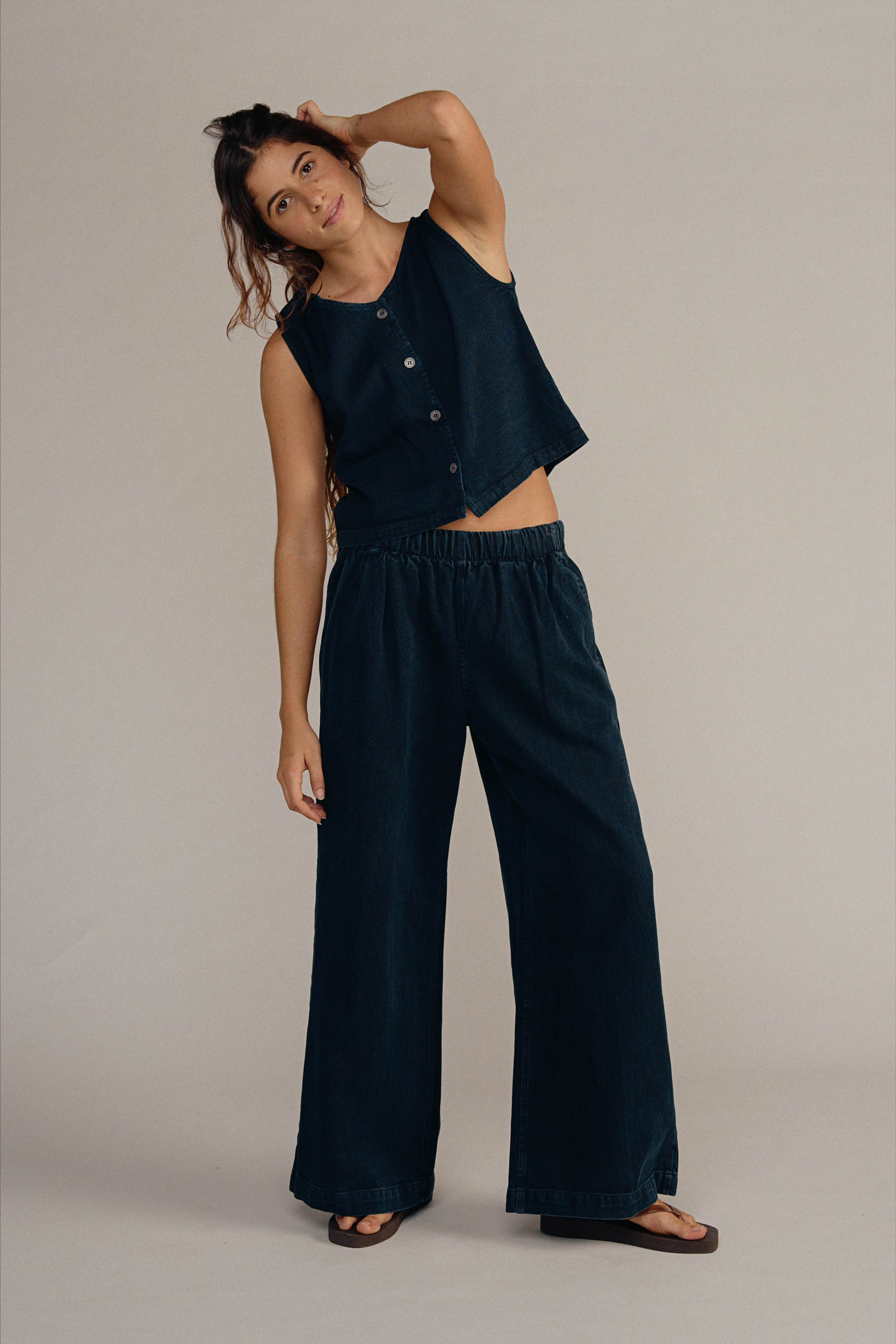 Denim Skyline Vest | Jungmaven Hemp Clothing & Accessories - USA Made