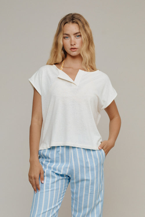 Sonora Tee | Jungmaven Hemp Clothing & Accessories / model_desc: Grace is 5’8” wearing XS