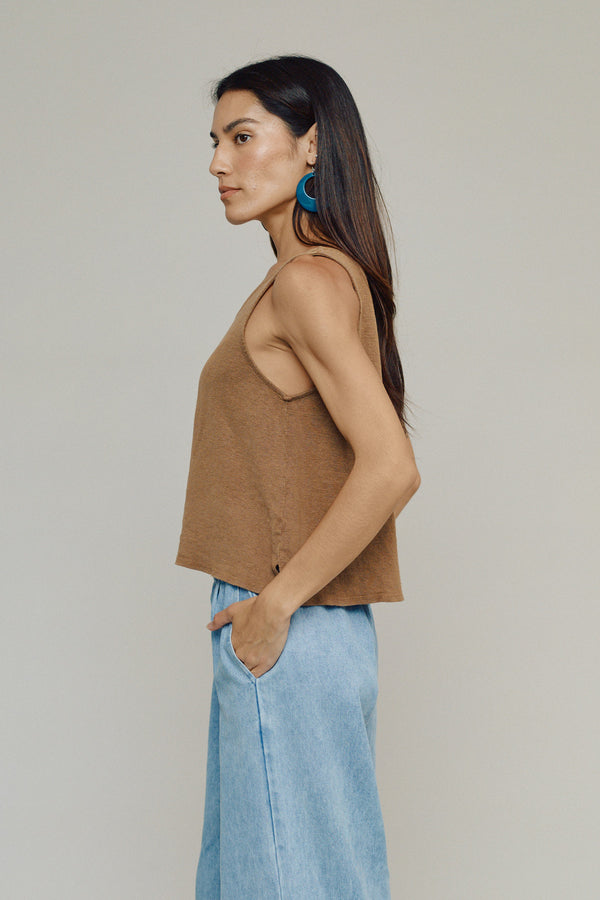 Sophie 100% Hemp Cropped Tank | Jungmaven Hemp Clothing & Accessories / Colors: