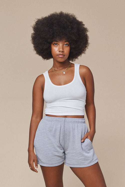 Sporty Tank | Jungmaven Hemp Clothing & Accessories / model_desc: Abeba is 5’7” wearing XS