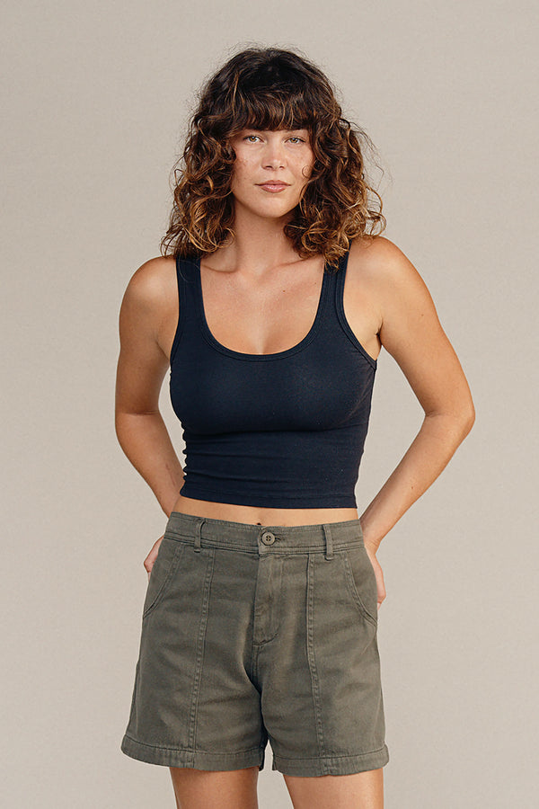 Sporty Tank | Jungmaven Hemp Clothing & Accessories / model_desc: Sydney is 5’8” wearing XS