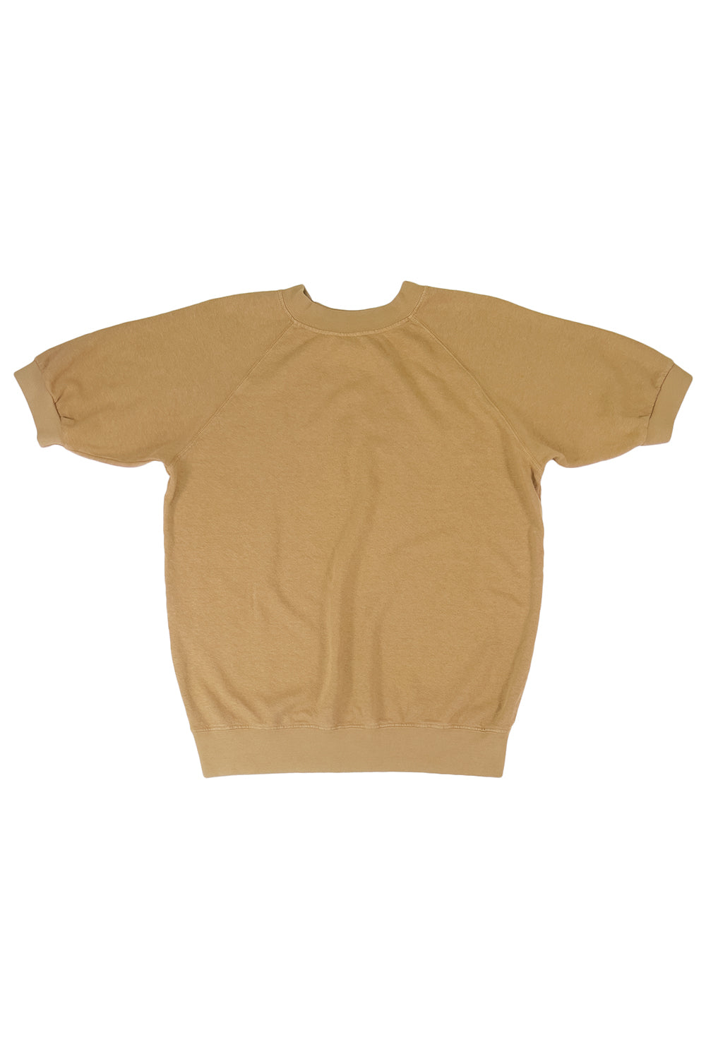 Short Sleeve Raglan Fleece Sweatshirt | Jungmaven Hemp Clothing & Accessories / Color: Coyote