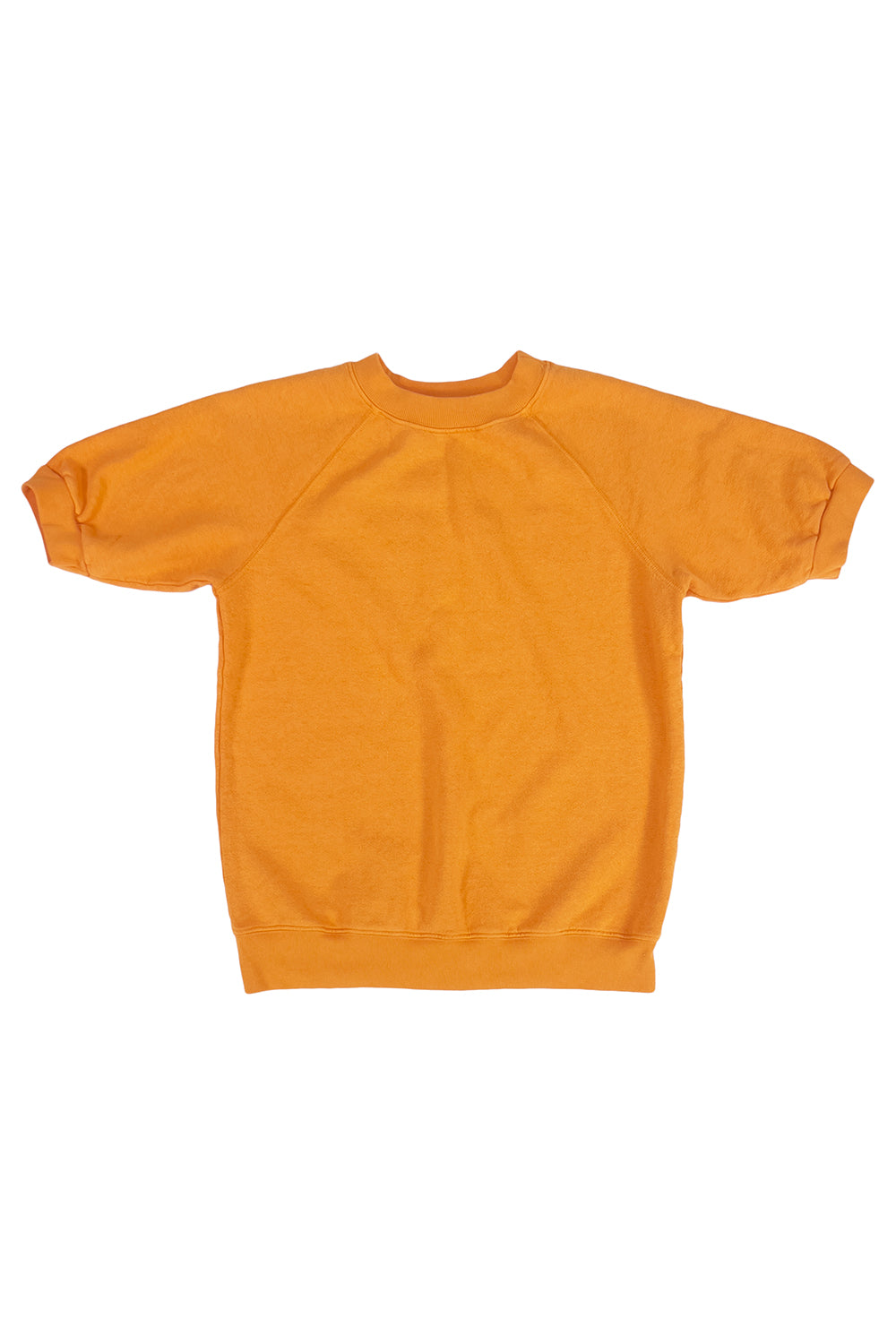 Short Sleeve Raglan Fleece Sweatshirt | Jungmaven Hemp Clothing & Accessories / Color: Mango Mojito